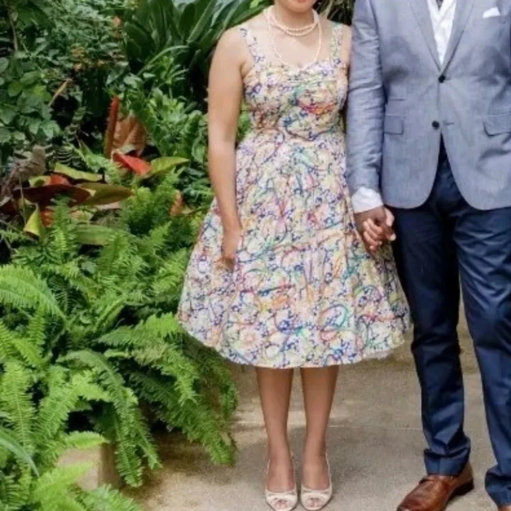 Tatyana Prismatic Flair Dress, Multi, Small, EUC - Picture 6 of 14